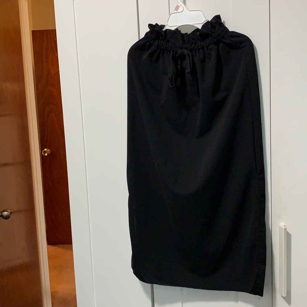 Black Stretch waist Maxi Skirt size XS